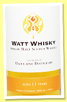 Dailuaine 11 yo 2012/2023 (58.8%, Watt Whisky, refill sherry butt, 552 bottles)  Dailuaine 11 yo 2012/2023 (58.8%, Watt Whisky, refill sherry butt, 552 bottles)