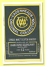 Dailuaine-Glenlivet 12 yo 2013/2025 (46%, Cadenhead, Original Collection, bourbon hogsheads)  Dailuaine-Glenlivet 12 yo 2013/2025 (46%, Cadenhead, Original Collection, bourbon hogsheads)