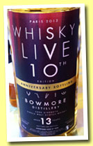 Bowmore 13 yo 2000/2013 (54.1%, Signatory Vintage for Whisky Live Paris 10th Anniversary, hogshead, cask #1429, 286 bottles)