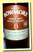 Bowmore 23 yo 1989/2013 'Port Cask Matured' (50.8%, OB)