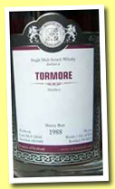 Tormore 1988/2012 (55.4%, Malts of Scotland, sherry butt, cask #MoS 12043)
