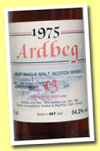 Ardbeg 13yo 1975/1988 (54.2%, Gordon & MacPhail for Intertrade, sherry wood)