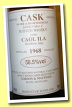 Caol Ila 1968 (58.5%, Gordon & McPhail ‘Cask’ for Meregalli, 1980’s)