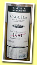 Caol Ila 18yo 1981/1997 (63.8%, Flora & Fauna ‘cask strength’)