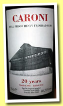 Caroni 20 yo 1992/2012 (60.21%, Velier, 1,621 bottles)
