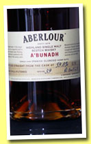 Aberlour 'A'bunadh' Batch #39 (59.8%, OB, 2012)