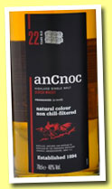 An Cnoc 22 yo (46%, OB, 2013)