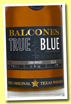 Balcones 'True Blue' (58%, OB, USA, Texas, +/-2012)