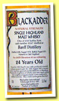 Banff 24 yo 1976/2001 (53.7%, Blackadder, hogshead, cask #2247, 256 bottles)