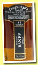 Banff 32 yo 1976/2009 (47.1%, Cadenhead, 123 bottles) 