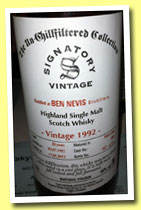 Ben Nevis 20 yo 1992/2013 (46%, Signatory, Un-chilfiltered Collection, sherry butt, cask #2308, 751 bottles)