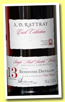 Benrinnes 13 yo 1998/2012 (53.5%, A.D. Rattray, sherry butt, cask #6850, 499 bottles)