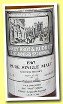 Pure Single Malt 1967/1981 (43%, Berry Bros & Rudd, for Soc. "Best" Milano, Screw Cap, 75cl)
