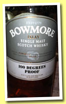 Bowmore '100 Degrees Proof' (57.1%, OB, +/-2013) 