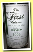 Bowmore 16 yo 1996/2013 (52.7%, The First Editions, refill bourbon hogshead, 70 bottles)