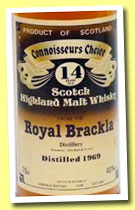 Royal Brackla 14 yo 1969 (40%, Gordon & MacPhail, Connoisseur’s Choice, old brown label, +/- 1983)