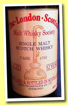 Royal Brackla 12 yo (65%, James MacArthur, The London Scottish Malt Whisky Society, cask #4782, +/-1985)