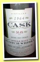 Bruichladdich 1964/1994 (50.4%, Gordon & MacPhail, Cask series, casks #3673-3675) 