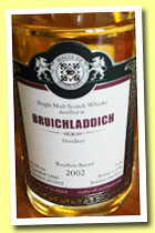 Bruichladdich 2002/2013 (55.2%, Malts of Scotland, bourbon barrel, cask #MoS 13026, 235 bottles)