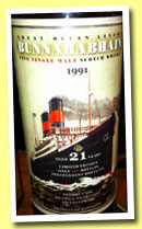 Bunnahabhain 21 yo 1991 (42.2%, Jack Wiebers, Ocean Liners, 120 bottles, 2013) 