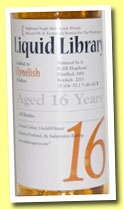 Clynelish 16 yo 1997/2013 (52.1%, The Whisky Agency, Liquid Library)