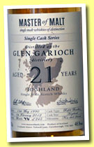 Glen Garioch 21 yo 1990/2012 (48.8%, Master of Malt, refill bourbon hogshead, 245 bottles)