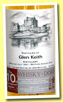 Glen Keith 21 yo 1991/2012 (51.9%, Whisky-Doris, 10th Anniversary, hogshead, cask #89645, 264 bottles)