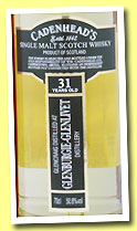 Glencraig-Glenburgie 31 yo 1981/2012 (50.8%, Cadenhead, bourbon, 186 bottles)