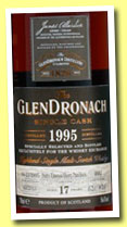 Glendronach 17 yo 1995/2013 (56.6%, OB for The Whisky Exchange, PX puncheon, cask #4682, 631 bottles)