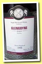 Glengoyne 1998/2012 (54.8%, Malts of Scotland, sherry hogshead, cask #MoS 12024, 258 bottles)