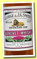 Glenlivet 1938 (40%, Gordon & MacPhail, 75cl, 1980s)