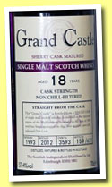 Grand Castle 18 yo 1993/2012 (57.4%, The Scottish Independent Distillers Co., cask #3593, 631 bottles)