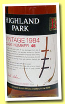 Highland Park 20 yo 1984/2004 (57.9%, OB for Germany, Cask #45)