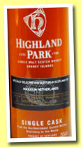 Highland Park 12 yo 1995/2007 (60%, OB for Maxxium Holland, Cask #1550, 35cl)