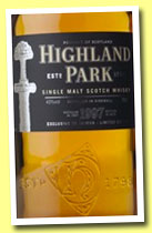 Highland Park 1997/2010 'Sword' (43%, OB, for Taiwan)