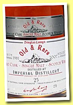 Imperial 25 yo 1981/2007 (57.2%, Douglas Laing, Platinum, 270 bottles)
