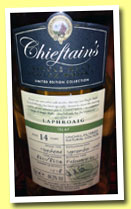 Laphroaig 14 yo 1998/2013 (44.3%, Chieftain's, hogshead, cask #8601/8604, 1518 bottles) 