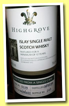 Laphroaig 12 yo 1999/2012 'Highgrove ' (46%, OB, cask #5159)