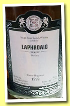 Laphroaig 1998/2013 (56.8%, Malts of Scotland, sherry hogshead, cask #MoS 13005, 198 bottles) 