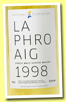 Laphroaig 1998/2012 (52.1%, Svenska Eldvatten, bourbon hogshead, 147 bottles) 
