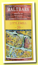 Littlemill 20 yo 1992/2012 (52.4%, Maltbarn, bourbon)