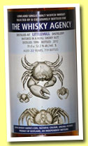 Littlemill 22 yo 1990/2012 (52.2%, The Whisky Agency, refill sherry butt, 719 bottles)
