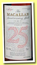 Macallan 25 yo 1958/1984 'Anniversary Malt' (43%, OB) 