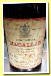 Macallan 25 yo 'Silver Jubilee' (45.5%, OB for Christopher & Co, magnum, 1977)