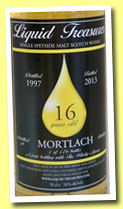 Mortlach 16 yo 1997/2013 (51%, Liquid Treasures, bourbon hogshead, 176 bottles) 