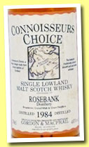 Rosebank 1984/1996 (40%, Gordon & MacPhail, Connoisseur's Choice, old map label) 