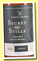 Secret Stills 'Highland' 1993/2008 (45%, Gordon & MacPhail, Van Wees, first fill sherry butt, cask #779, 860 bottles)