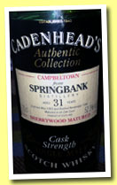 Springbank 31 yo 1963/1994 (52.3%, Cadenhead, Authentic Collection, sherry wood)