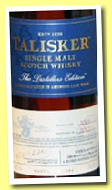 Talisker 2001/2012 'Distillers Edition' (45.8%, OB, TD-S: 50A) 