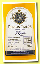 West Indies 25 yo 1986/2012 (52.7%, Duncan Taylor, Barbados, cask #16, 244 bottles)